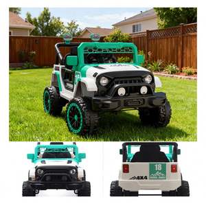 Voiture électrique pour bébé, petite voiture jouet pour tout-petits avec musique, lumières, fonction de poussée, jeu intérieur/extérieur - Product Image 6