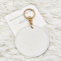 Porte-clés en cuir PU YY, forme ronde, étiquettes de bagages personnalisées pour couple, porte-clés de voyage portable pour cadeaux