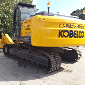 Excavatrice sur chenilles d'occasion Kobelco SK200D d'origine importée avec bras long, moteur de 20 tonnes, boîte de vitesses, pompe, roulement, PLC - Product Image 1