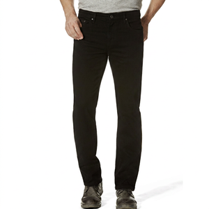 Jeans de Mezclilla para Hombre, Corte Recto, Ajustados, de Algodón Tejido, Cintura Media, Lavado Regular, Estilo Vintage, para Invierno - Product Image 1