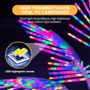 Luces LED RGB Artificiales para Palmeras <span class=keywords><strong>de</strong></span> <span class=keywords><strong>Coco</strong></span>, Impermeables IP65, Personalizadas para Decoración <span class=keywords><strong>de</strong></span> Exteriores, Paisajes, Parques y Jardines, Suministro al por Mayor - Product Image 3