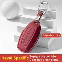 Housse de clé de voiture de luxe, compatible avec les modèles Haval H7, F7, H6S, M6 et Chitu ; Étui de clé haut de gamme, coque de protection et fermoir métallique