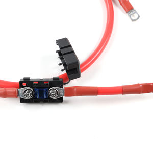 Kit de câble <span class=keywords><strong>d</strong></span>'<span class=keywords><strong>alimentation</strong></span> personnalisé avec porte-fusible, <span class=keywords><strong>section</strong></span> de câble de 25 mm2, câble PV noir - Product Image 4