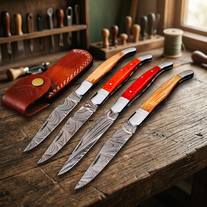 Couteau à steak pliant multifonction de style français, couteau de poche d'extérieur avec support ODM OEM personnalisé - Product Image 1