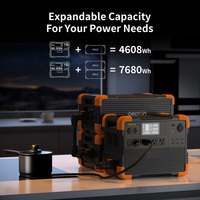 Système d'énergie solaire 2200W 1526WH UPS, station d'alimentation portable, générateur solaire à charge rapide supérieure, système d'énergie solaire