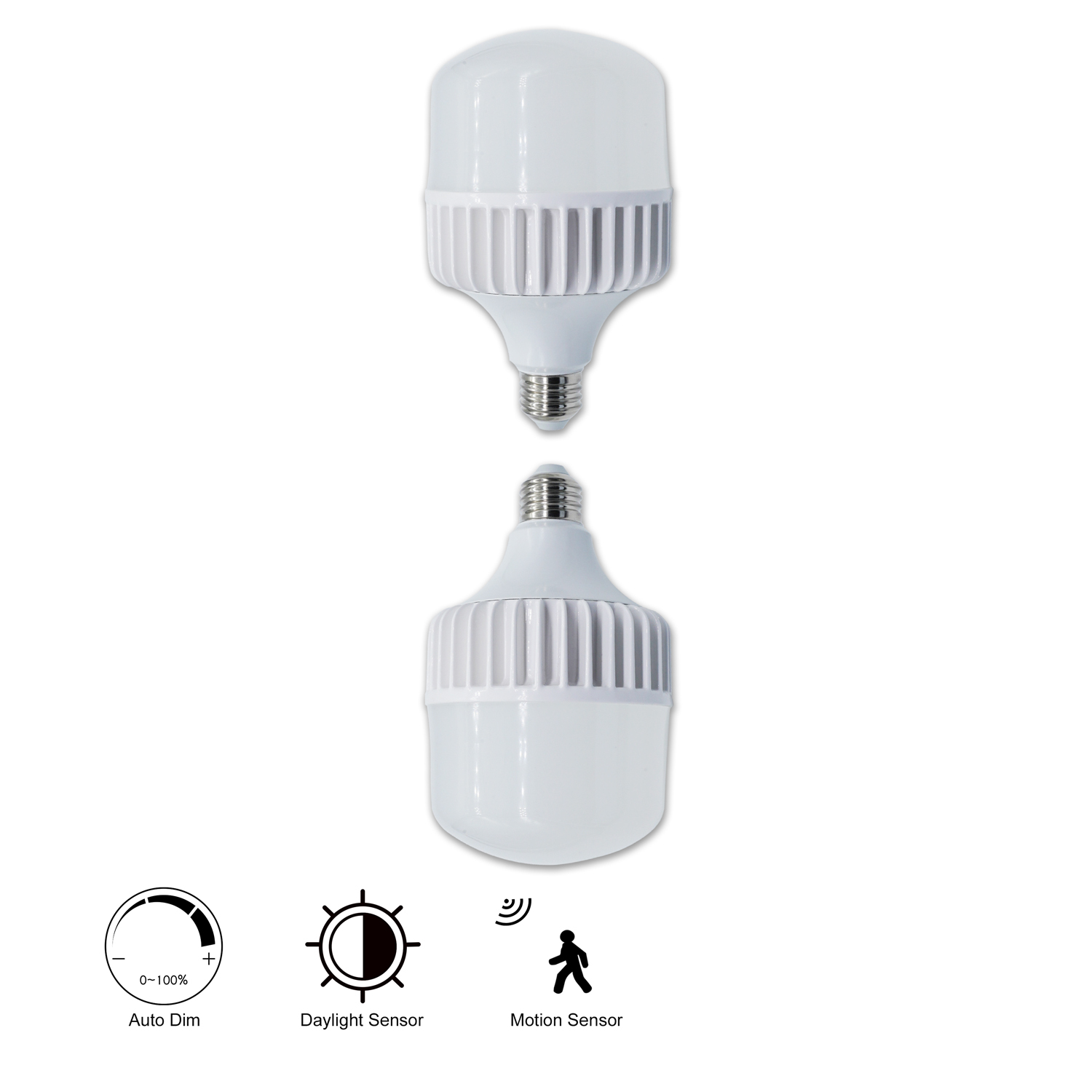 Smart Auto Control Led Bulb Motion Sensing Energy Efficient High Stability for Industrial Site Garage Corridor Security Lighting