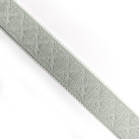 Nouveautés : Bande élastique en nylon jacquard personnalisée de 15 mm, avec dentelle picot, pour soutien-gorge
