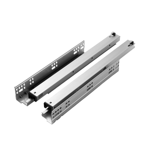 Undermount <b>Drawer</b> <b>Slides</b> 3 Fold Full Extension Soft Close Concealed Galvanized Steel for Kitchen Cabinet Wardrobe Furniture - Product Image 1