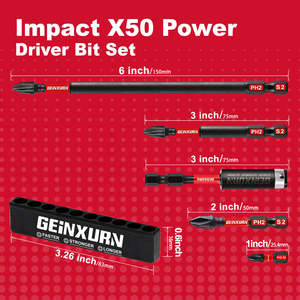 Brocas para Atornillador de Muebles de Acero S2 de Alto Torque, en Existencia en Almacén de EE. UU., PH2 D2-PH2, 30 Piezas/Juego, Tamaños de 50 mm/75 mm/150 mm, DIY OEM/ODM - Product Image 3