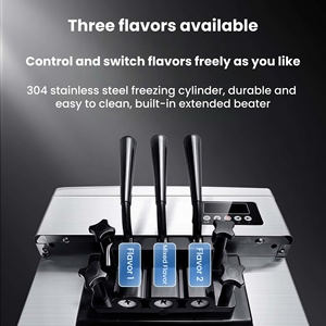 Máquina de helado suave de pie con certificación CE, máquina de helado suave para mostrador de restaurante o tienda de postres BQL-Y2200 Soft S - Product Image 5