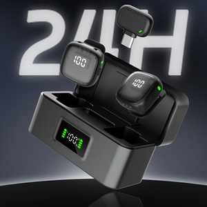 Microphone Lavalier Sans Fil 2.4G MIC3 avec Réduction de Bruit IA et Clip Magnétique Type C pour Smartphone, Vlog et Diffusion en Direct - Product Image 3
