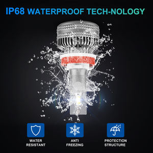 Nailnao — ampoules de voiture à haute luminosité Led, H4, H7, H11, 12000lm/paire, 100w/paire, tailles lumineuses, de conduite - Product Image 6