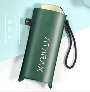 LS08 xách tay mini túi kích thước 5-gấp phẳng xử lý Ô Chống UV bảo vệ nhỏ gọn mưa ô - Product Image 4