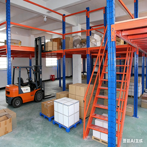 Platform Mezzanine Industri Hemat-Ruang, Struktur Ekspansi Penyimpanan Bertingkat Berat, Lantai Baja Gudang Multi-level, Struktur Penyimpanan yang Dapat Disesuaikan - Product Image 6