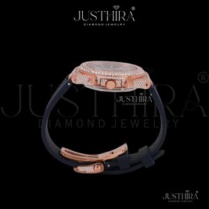 Best Selling Fashion Moissanite Diamond Quartz <b>Watch</b> Women Crystal Decor <b>Waterproof</b> Steel Bracelet <b>Watch</b> Available At Best Price - Product Image 3