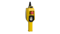 Interruttore a pulsante XACD22A0101, 1 contatto normalmente chiuso, giallo, polipropilene, IP65, collegamento a vite.