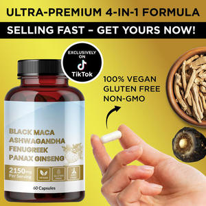 मजबूत आदमी शक्ति और महिला बट कूल्हों के लिए नम निजी लेबल हर्बल पूरक काले मैका रूट कैप्सूल - Product Image 3