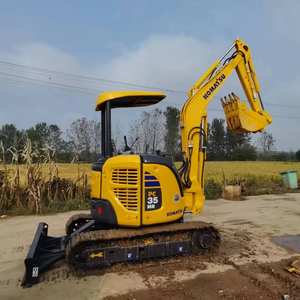 Miniexcavadora usada Komatsu 3Ton PC35MR con motor de cabina abierta y bomba como componentes principales - Product Image 3