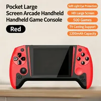 Console de jeu d'arcade portable rétro Q21, écran HD de 3,5 pouces, double joystick, 500 jeux intégrés, batterie rechargeable, portable, vintage