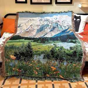 <b>Camping</b> Outdoor Blanket Decorative Wall Hanging Tapestry <b>Sofa</b> Throw Yarn Blanket Nap Cover Outdoor Mat Beach Towel Blanket - Product Image 5