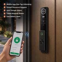 Cerradura Inteligente para Puerta con Reconocimiento Facial 3D, Pantalla de 4.5 Pulgadas, Intercomunicador Visual, Videollamada Remota, TUYA Zigbee, 4200 mAh