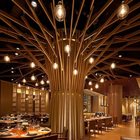 Panneau de couverture de colonne en aluminium de forme spéciale, revêtement PVDF, pour la décoration de hôtels, centres de villégiature et centres commerciaux
