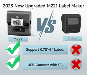 Phomemo nhà sản xuất nhãn M221 brcode máy in nhãn 3 "màu xanh răng máy sản xuất nhãn cho mã vạch địa chỉ Logo gửi thư dán - Product Image 4