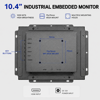 Moniteur tactile industriel intégré TX 10,4 pouces 1000 nits IPS pour interface, garantie 1 an, pour écran LCD de bureau haute luminosité 4:3