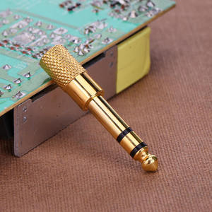 Câble audio plaqué or 6,35 mm (1/4 pouce) mâle vers 3,5 mm (1/8 pouce) femelle, câble transmetteur-récepteur externe avec connecteur jack 3,5 mm - Product Image 3