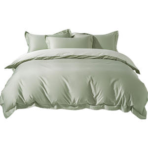 Juego de Funda Nórdica Duo Xi Ai, 60 Hilos de Algodón, Cuatro Piezas, Color Sólido, Estilo Simple, Ecológico, Sábanas Ajustables - Product Image 3