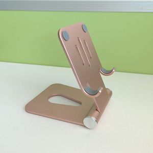 Aluminum Alloy Phone <b>Stand</b> Desktop Portable <b>Tablet</b> Holder 3.0mm Thick <b>For</b> Smartphones - Product Image 4