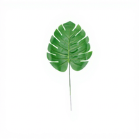Feuille de Monstera Artificielle en Plastique Réaliste, Haute Simulation, Durable pour Salon, Décoration Intérieure, Bureau, Maison, Mariage, Noël