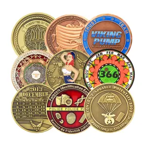 Pièces de monnaie en 3d personnalisées, collection de pièces de monnaie Antique gravé
