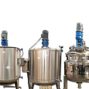 50l 100l 500l 1000l Electric & Steam Heating and Mixing Jacketed Stainless Steel Tank Agitator Mixer