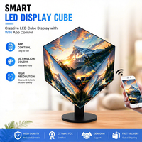 Nuovo display a cubo elettronico per interni, display a cubo LED personalizzabile, schermo a cubo LED creativo, display LED IP20