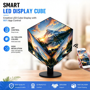 Nuevo lanzamiento de pantalla LED cúbica electrónica para interiores, pantalla LED cúbica personalizable, pantalla LED creativa, IP20 - Product Image 3