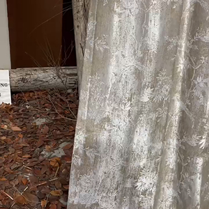 Tende e mantovane in lino stile Neo-cinese ispirate a tende oscuranti - Product Image 6