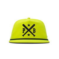 Gorra de golf personalizada naranja Blaze 5, sin estructura, con visera plana, perforada con corte láser, impermeable, con cuerda