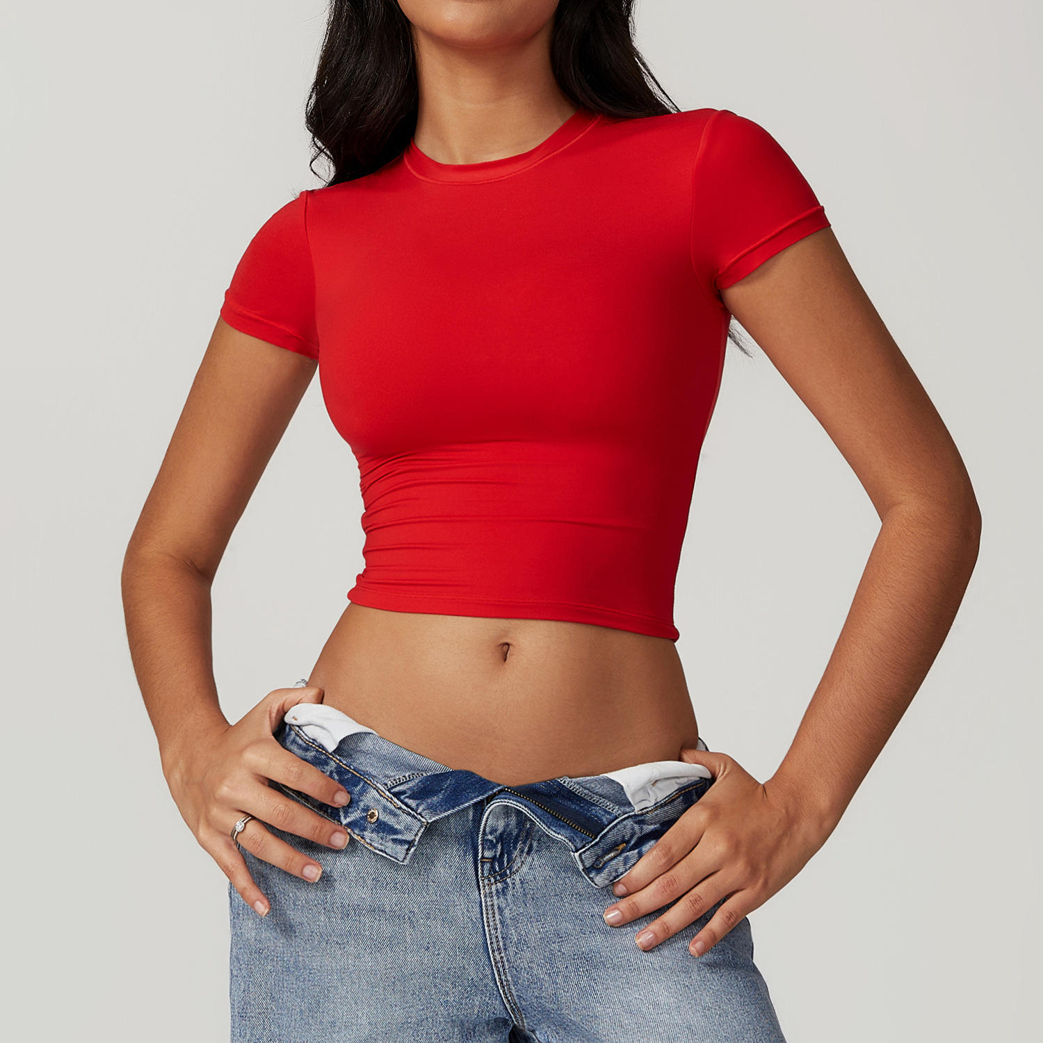 short T shirt red