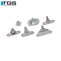 Support à bille pour Support à gaz Type I attache à œil Support à gaz trappe différents matériaux acier inoxydable Inox zingué