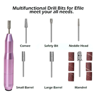 Lime à ongles électrique portable, kit professionnel de lime à ongles, outils de manucure et de pédicure, outils de polissage pour usage domestique et en salon
