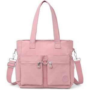 Sac fourre-tout en polyester pour femme, style sportif, imprimé, avec logo, pour le shopping, échantillon gratuit - Product Image 4