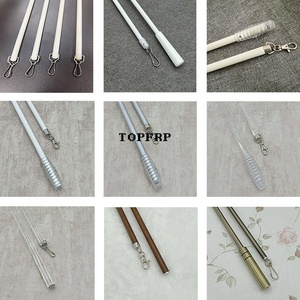 Hot Sale Fiberglass <b>Curtain</b> Baton Handle Stick <b>with</b> Metal <b>Hook</b> - Product Image 6
