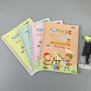 Custom Logo Wholesale Kids English Grooved Handwriting Copybook - High-Quality Practice <b>Book</b> with Colorful Pages - Product Image 1