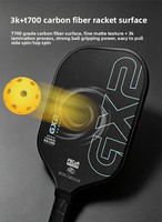 Raquette de pickleball Gearbox GX2, noyau intérieur en fibre de carbone 3K, 16 mm, noir or, raquette de compétition professionnelle, certifiée USAPA, fabrication sur mesure
