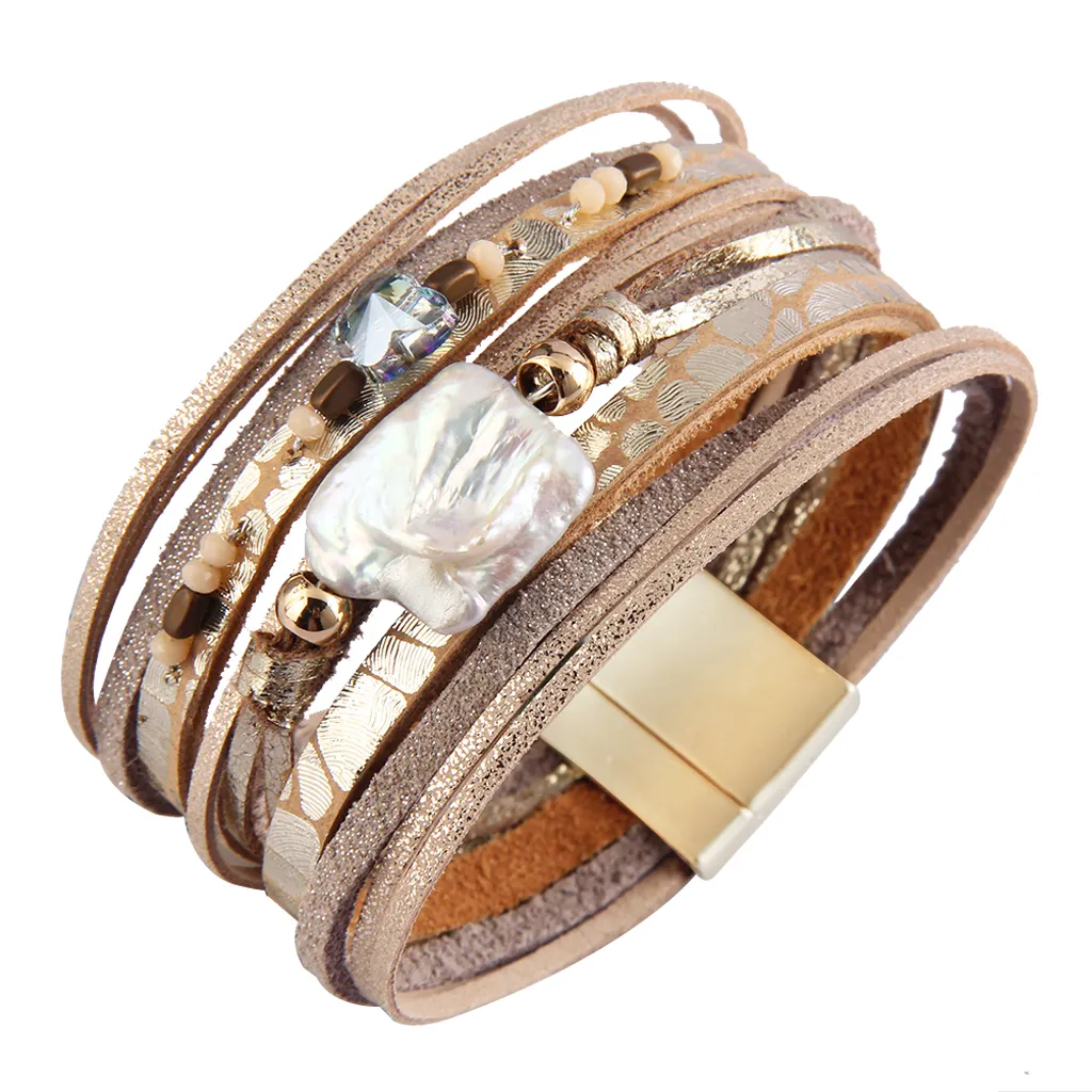 The new lovely little butterfly embellishes the delicate multi-layer winding charm jewelry accessory leather female bracelet