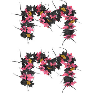 Hot <b>Halloween</b> <b>Wreath</b> Simulation Window Decoration <b>Door</b> Hanging Rattan <b>Wreath</b> Cabinet <b>Wreath</b> Rattan Hanging Home Decoration - Product Image 6