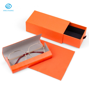 É<span class=keywords><strong>tui</strong></span> de luxe personnalisé avec logo, en PU, pour lunettes de soleil et de vue, avec chiffon de nettoyage et coffret d'emballage sur mesure - Product Image 5