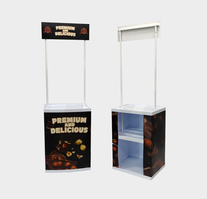 Modern Sleek Portable Foldable Promotion Table