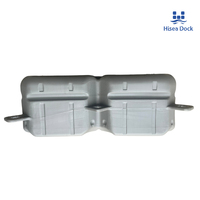 Pontons flottants modulaires doubles en HDPE Hisea 1000x500x400mm avec capacité de charge de 350kg/m pour marinas et plateformes de jet ski